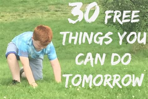 things to do tomorrow.